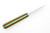 Battle Horse Knives - Slug - 01 Steel Fixed Blade w/ Natural Canvas Micarta W/ Green Liners Handle