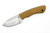 Battle Horse Knives - Slug - 01 Steel Fixed Blade w/ Natural Canvas Micarta W/ Green Liners Handle
