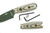 TKC: Handle for ESEE IZULA - Woodland Camo Canvas Micarta