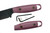 TKC: EXTENDED Handle for Becker BK14, 24 - Double Red Canvas Micarta