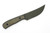 Very Good Knife Company - Heritage - 3.75" AEB-L Green Cerakote Fixed Blade W/ Green Line Camo Canvas Micarta Handle