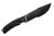 Fox Knives - Dino Tracker - 5.91" Black Idroglider N690 Steel Fixed Blade w/ Black Forprene Handle