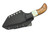 Aux Mfg & Wasteland Forge Collaboration - San Mai Karl - 4.3"  416ss & 80CRV2 Steel Blade w/ Carbon Fiber, Mammoth Bone, & Koa Wood Handle