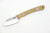 Hellbender Blade Co. - Newt - 2" Magnacut Tumbled Steel Fixed Blade W/ Natural Micarta Handle