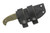 Dave Wenger Blades - Aphid Tracker - 2.625" CPM-3V Fixed Blade W/ Green G10 - Kydex Sheath