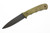 Dave Wenger Blades - Nimrod - 5" Magnacut Fixed Blade W/ Sculpted OD Green Micarta W/ Dark Tan Pins - Kydex Sheath