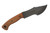 Dave Wenger Blades: Tracker Jr. - CPM 3V Steel - Front Sawtooth - Vintage Linen Micarta - Kydex Sheath