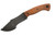 Dave Wenger Blades: Tracker Jr. - CPM 3V Steel - Front Sawtooth - Vintage Linen Micarta - Kydex Sheath
