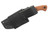Dave Wenger Blades: Tracker Jr. - CPM 3V Steel - Front Sawtooth - Vintage Linen Micarta - Kydex Sheath