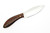 LT Wright Knives Small Northern Hunter - AEB-L Steel - High Saber Grind - Desert Ironwood W/ Black Liners - 7