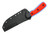 TOPS Knives - 250th Mountain Lion Freedom Edition - MTLN-250 - American Flag Etched Black Traction Coated Blade W/ Red, White, & Blue G-10 Handles