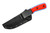 TOPS Knives - 250th Mountain Lion Freedom Edition - MTLN-250 - American Flag Etched Black Traction Coated Blade W/ Red, White, & Blue G-10 Handles