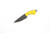 Toros Knife & Tool - Jellybean - 1.75" 4116 Steel Fixed Blade W/ Yellow Epoxy Handle & Brown Leather Sheath
