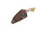 Toros Knife & Tool - Jellybean - 1.75" 4116 Steel Fixed Blade W/ Green, Yellow, Red, Blue, & White Epoxy Handle & Brown Leather Sheath