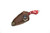 Toros Knife & Tool - Jellybean - 1.75" 4116 Steel Fixed Blade W/ Red & White Epoxy Handle & Brown Leather Sheath