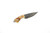 Toros Knife & Tool - Jellybean - 1.75" 4116 Steel Fixed Blade W/ Red & Yellow Epoxy Handle & Brown Leather Sheath