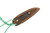 Toros Knife & Tool - Bear Claw - 2.1875" N690 Steel Fixed Blade W/ Green & Blue Stabilized Wood & Brown Leather Sheath 