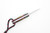 Toros Knife & Tool - Bear Claw - 2.1875" N690 Steel Fixed Blade W/ Green, Purple, & Yellow Dyed Stabilized Wood & Red Leather Sheath 