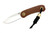 Knafs Knives - Lander - 2.57" S35VN Steel Fixed Blade W/ Brown Paper Micarta Handle