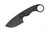 The Wizard Forge - Mogwai Gremlin - 2.25" Black Stonewash 14C28N Fixed Blade W/ Black G10 Handle and Black Kydex Sheath