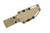 Microtech - Akris - 3.7" Stonewash M390MK Steel fixed Blade W/ Dark Earth G-10 Handle & Tan Kydex Sheath
