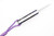 Toros Knife & Tool - Bear Claw - 2.1875" N690 Steel Fixed Blade W/ Purple Epoxy & Red Leather Sheath 
