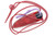 Toros Knife & Tool - Bear Claw - 2.1875" N690 Steel Fixed Blade W/ Purple Epoxy & Red Leather Sheath 