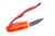 Toros Knife & Tool - Bear Claw - 2.1875" N690 Steel Fixed Blade W/ Orange Epoxy & Brown Leather Sheath 