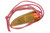 Toros Knife & Tool - Bear Claw - 2.1875" N690 Steel Fixed Blade W/ Orange Epoxy & Brown Leather Sheath 