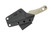 Knafs Knives - Little Lulu - 1.9" Magnacut Steel Fixed Blade W/ Green Micarta Handles