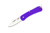 Knafs Knives - Lander 6 - 1.55" Satin 4034SS Steel Folding Blade W/ Purple FRN Handles