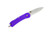 Knafs Knives - Lander 6 - 1.55" Satin 4034SS Steel Folding Blade W/ Purple FRN Handles