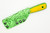 WK Forgeworks - Little Bird - 2.8" AEB-L Fixed Blade W/ Yellow over Green G-10 Handles & Neon Green Topographic Kydex