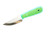 WK Forgeworks - Little Bird - 2.8" AEB-L Fixed Blade W/ Lime Green over Tiffany Blue G-10 Handles & Hawaiin Flower Kydex
