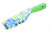WK Forgeworks - Little Bird - 2.8" AEB-L Fixed Blade W/ Lime Green over Tiffany Blue G-10 Handles & Hawaiin Flower Kydex