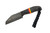 WK Forgeworks - Comanche - 2.6" 52100 Steel Fixed Blade W/ Black Micarta W/ TRD Spacers Handles & Grey Topographic Kydex - 2