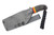 WK Forgeworks - Comanche - 2.6" 52100 Steel Fixed Blade W/ Black Micarta W/ TRD Spacers Handles & Grey Topographic Kydex - 2