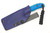 WK Forgeworks - Comanche - 2.6" 52100 Steel Fixed Blade W/ Blue Glow over Green Glow Handles & Blue Topographic Kydex