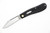 Upstate Cutlery Co. - Ultralight Teardrop W/ Shield - 2.6" 1095 Steel Blade - Black Linen Micarta 