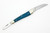 Upstate Cutlery Co. - Half Whittler - Blue Canvas Micarta W/ Shield - 1095 Steel - 2 Blade