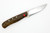 Cypress Creek Knives - Skink - 3.1" Magnacut Steel Fixed Blade W/ Bocote Wood W/ Red Liners Handles