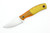 Cypress Creek Knives - Sharpfinger TT - 3.2" CPM CruWear Fixed Blade W/ Lager G-10 W/ Yellow Burlap & Brown Micarta Liners Handle