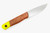 Cypress Creek Knives - Franklin - 3.4"CPM Magnacut Fixed Blade W/ Orange Grip-Tec Firefly & Red Liners Handle