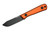 Very Good Knife Company - Pocket Doc - 2.8" Black Cerakote AEB-L Fixed Blade W/ Black & Orange G-10 Handles