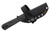 Very Good Knife Company - Pocket Doc - 2.8" Black Cerakote AEB-L Fixed Blade W/ Black Camo Fat Carbon Handles