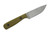 Very Good Knife Company - Adventure Jr. - 3.5" AEB-L Fixed Blade W/ Green Canvas Micarta W/ Black Liner Handle