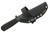 Very Good Knife Company - Adventure Jr. - 3.5" Black Cerakote AEB-L Fixed Blade W/ Black Canvas Micarta W/ Red Liners Handle