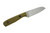 Very Good Knife Company - Mantis - 3" AEB-L Fixed Blade W/ Green Canvas Micarta W/ Black Liners Handle