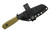 Very Good Knife Company - Mantis - 3" AEB-L Fixed Blade W/ Green Canvas Micarta W/ Black Liners Handle