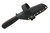 Very Good Knife Company - Mantis - 3" Black Cerakote AEB-L Fixed Blade W/ Black Canvas Micarta W/ Red G-10 Liners Handle